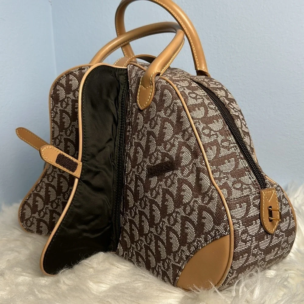 💯Authentic  Christian Dior Double Saddle Diorissimo Canvas & Beige Leather🍀